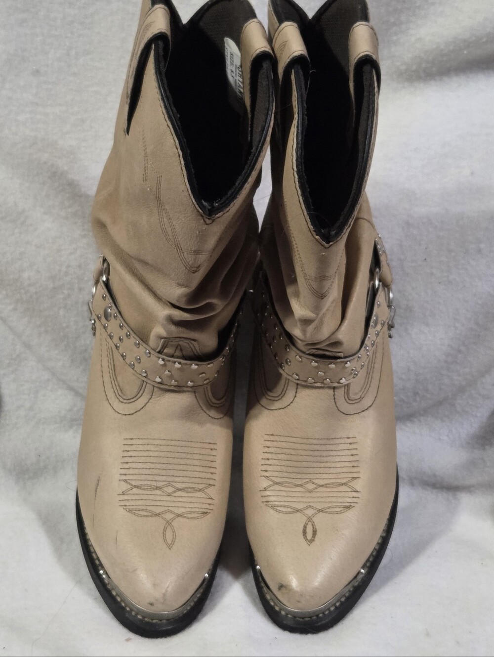 Shyanne Tan Buckle Western Cowboy Boot Size 8.5
